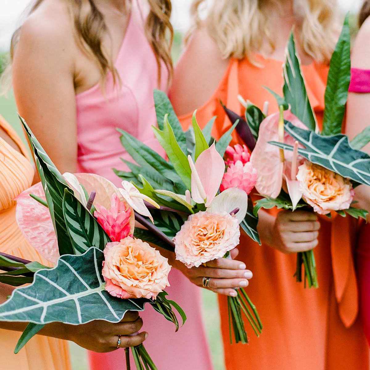 热带凹陷婚礼花束