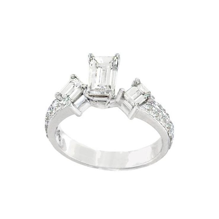 花式法棍切钻石订婚戒指188bet官网88bet官网