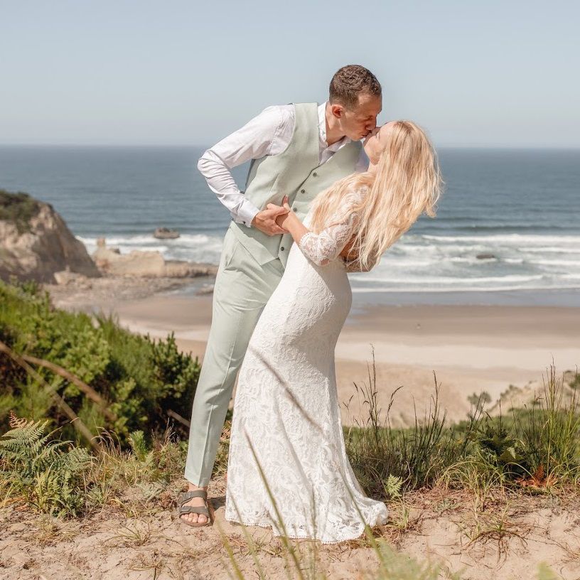 俄勒冈州太平洋城的婚礼