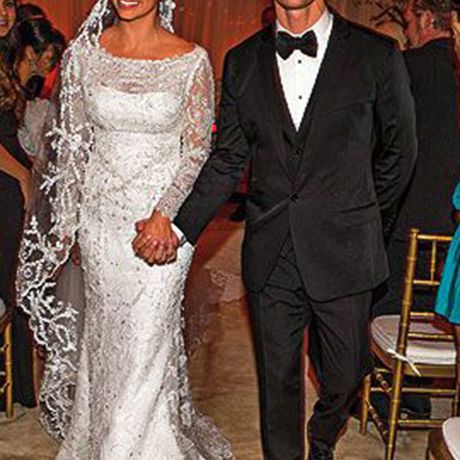 卡米拉结婚阿尔维斯马修·麦康纳在Ducarmo布朗库堡，2012