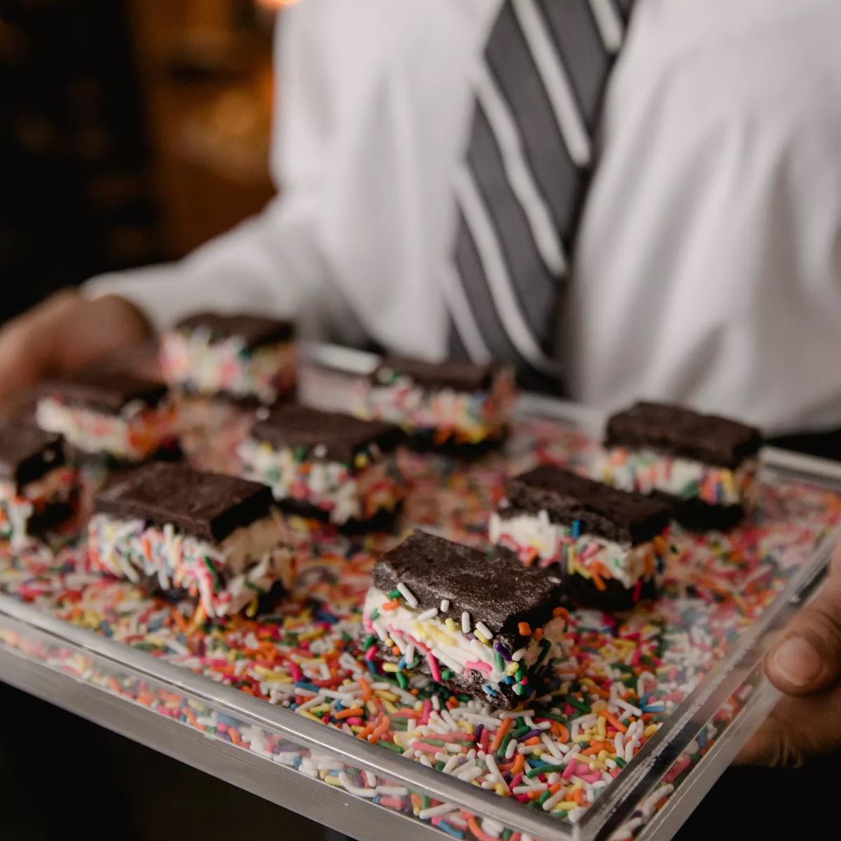 洒冰淇淋三明治