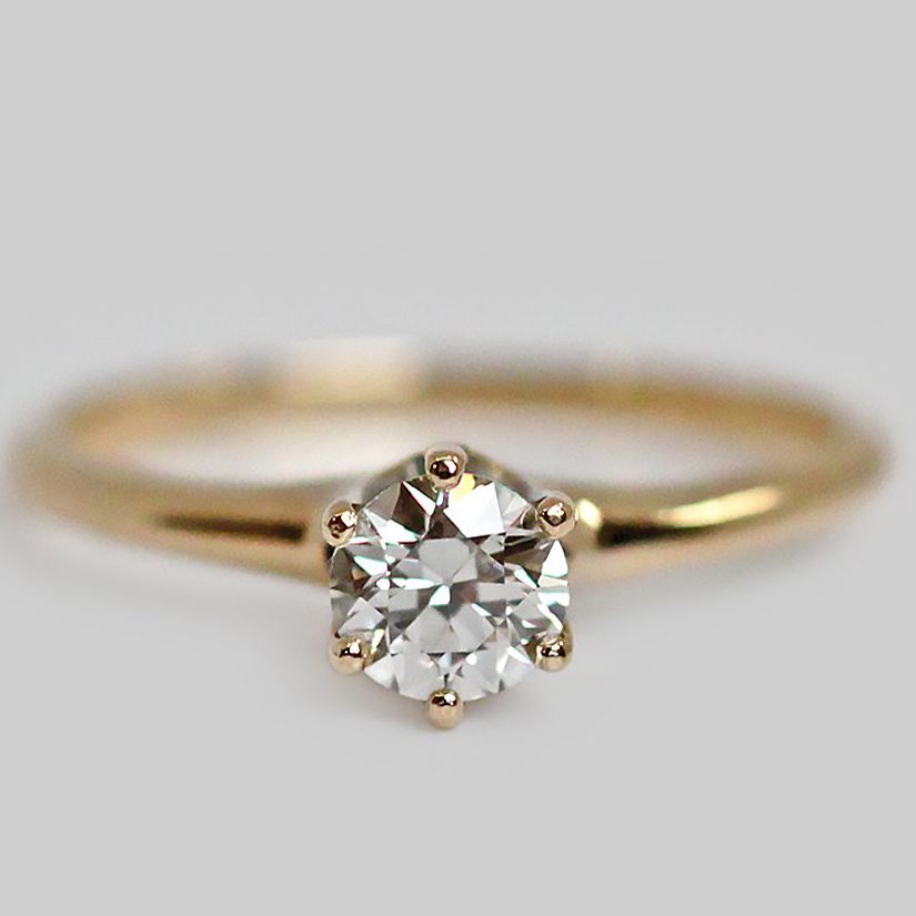 可怜穆谢特经典的爱德华七世时代的钻石戒指