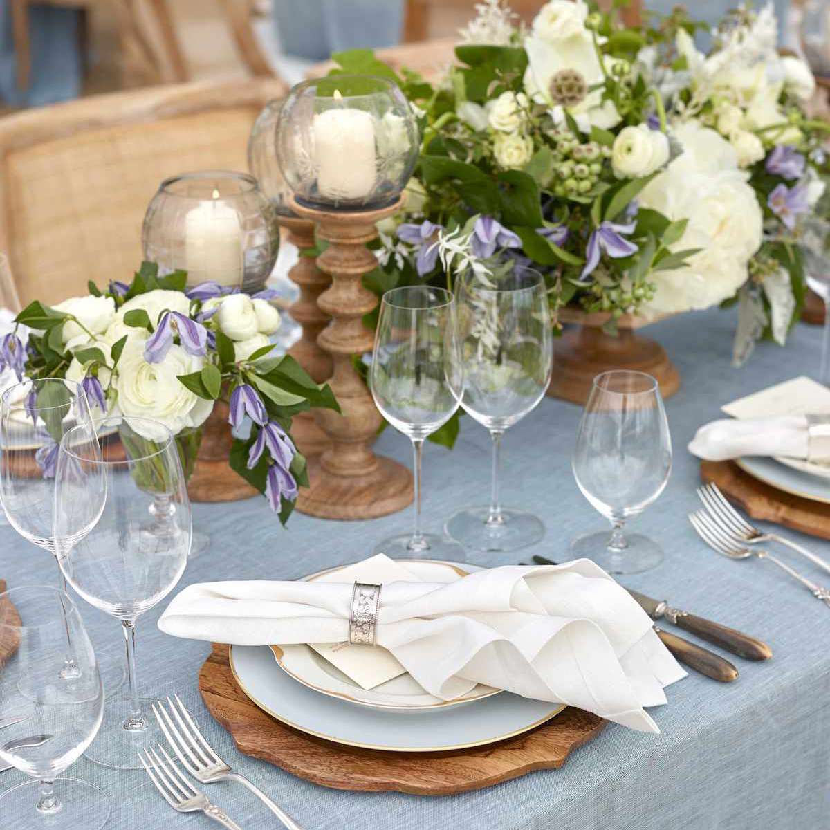 春季婚礼花的中心装饰品