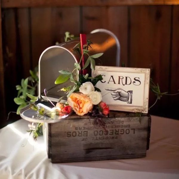 Mailbox Wedding Card Holder