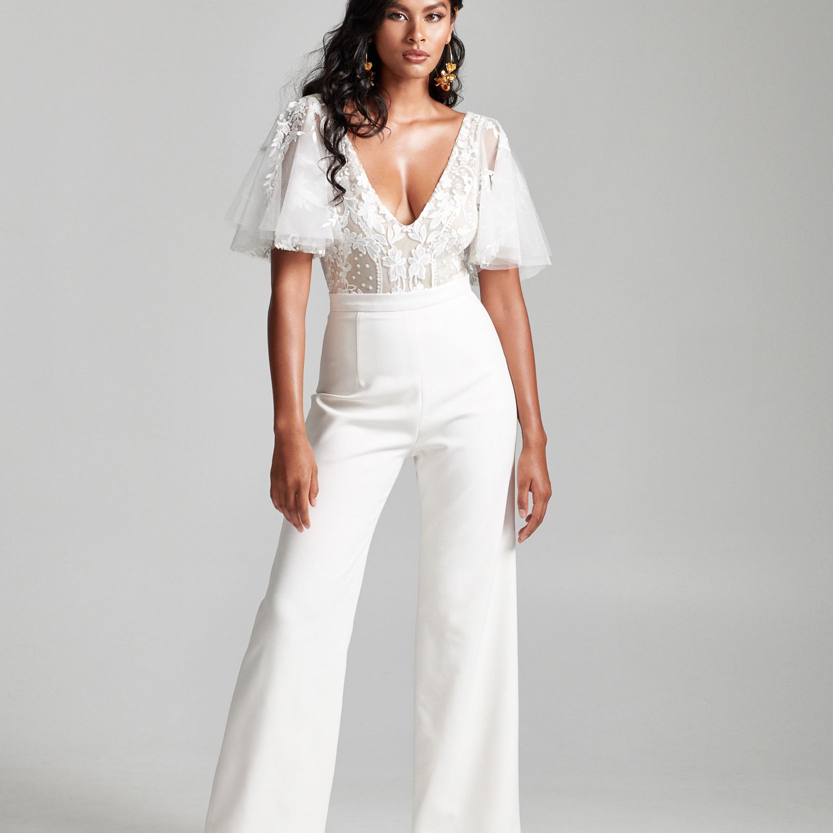 丽贝卡Schoneveld婚礼裤装