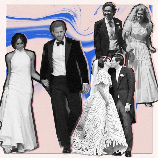 参加婚礼的王室夫妇