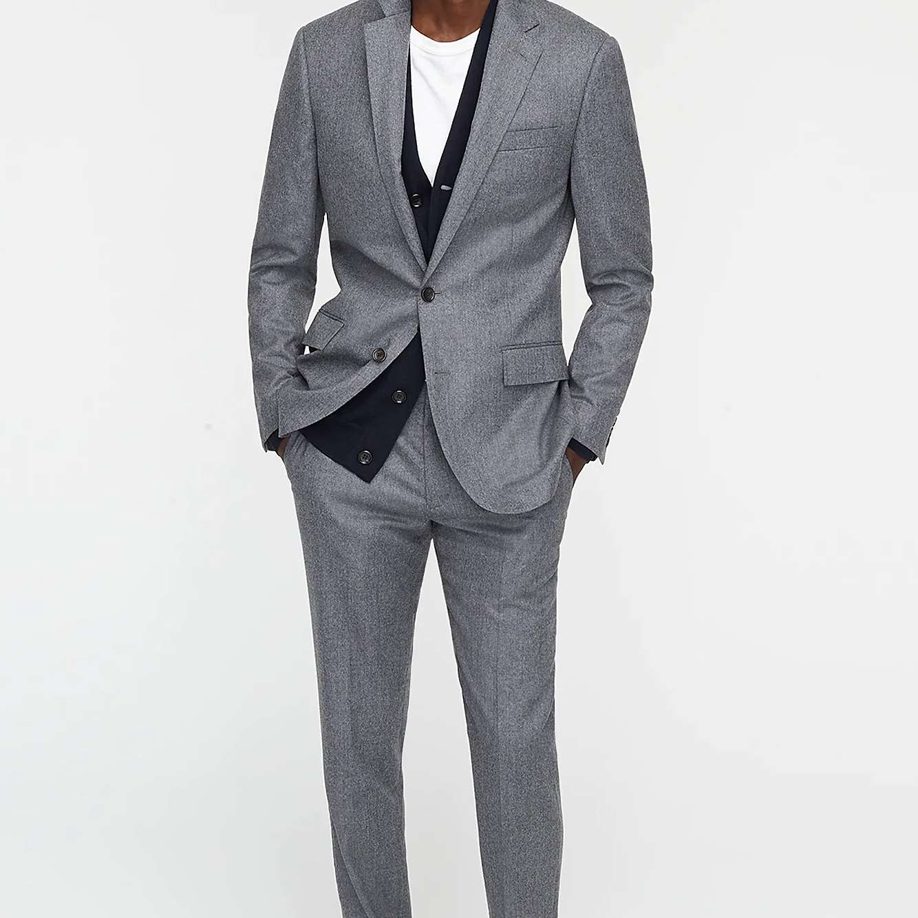 灰色西装