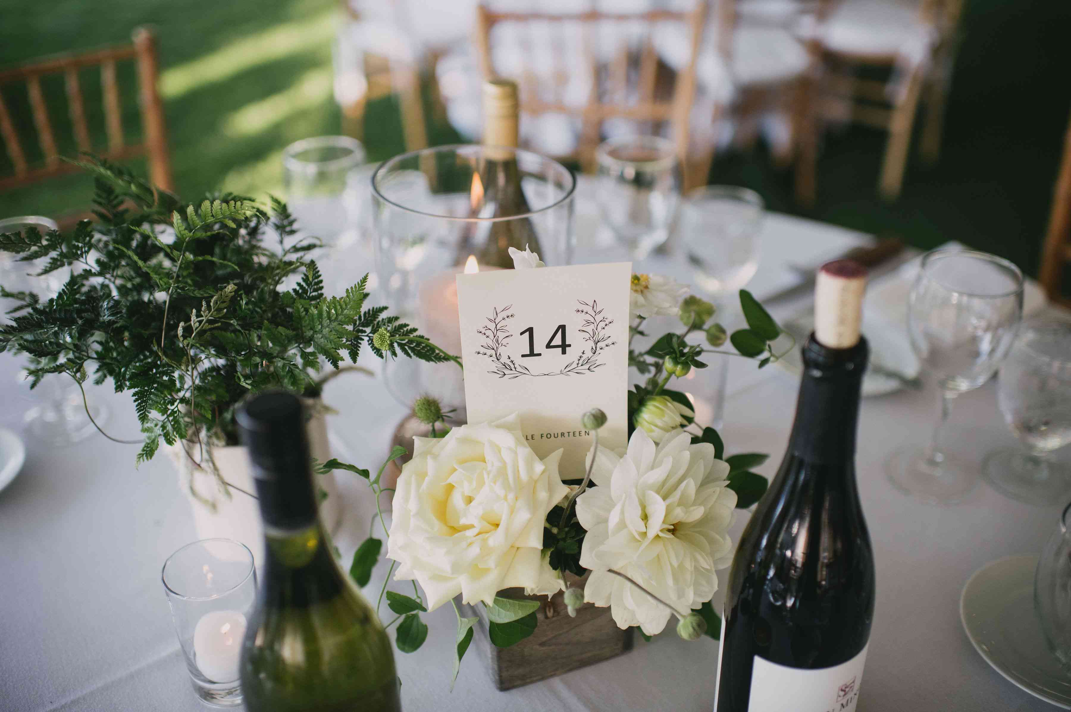 表编号在花卉安排