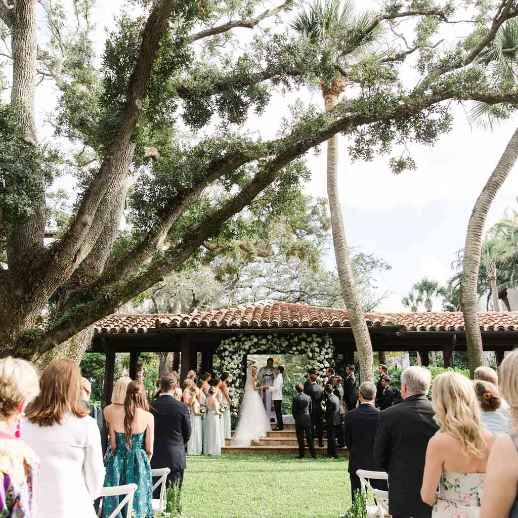 永恒的南方婚礼，花园仪式