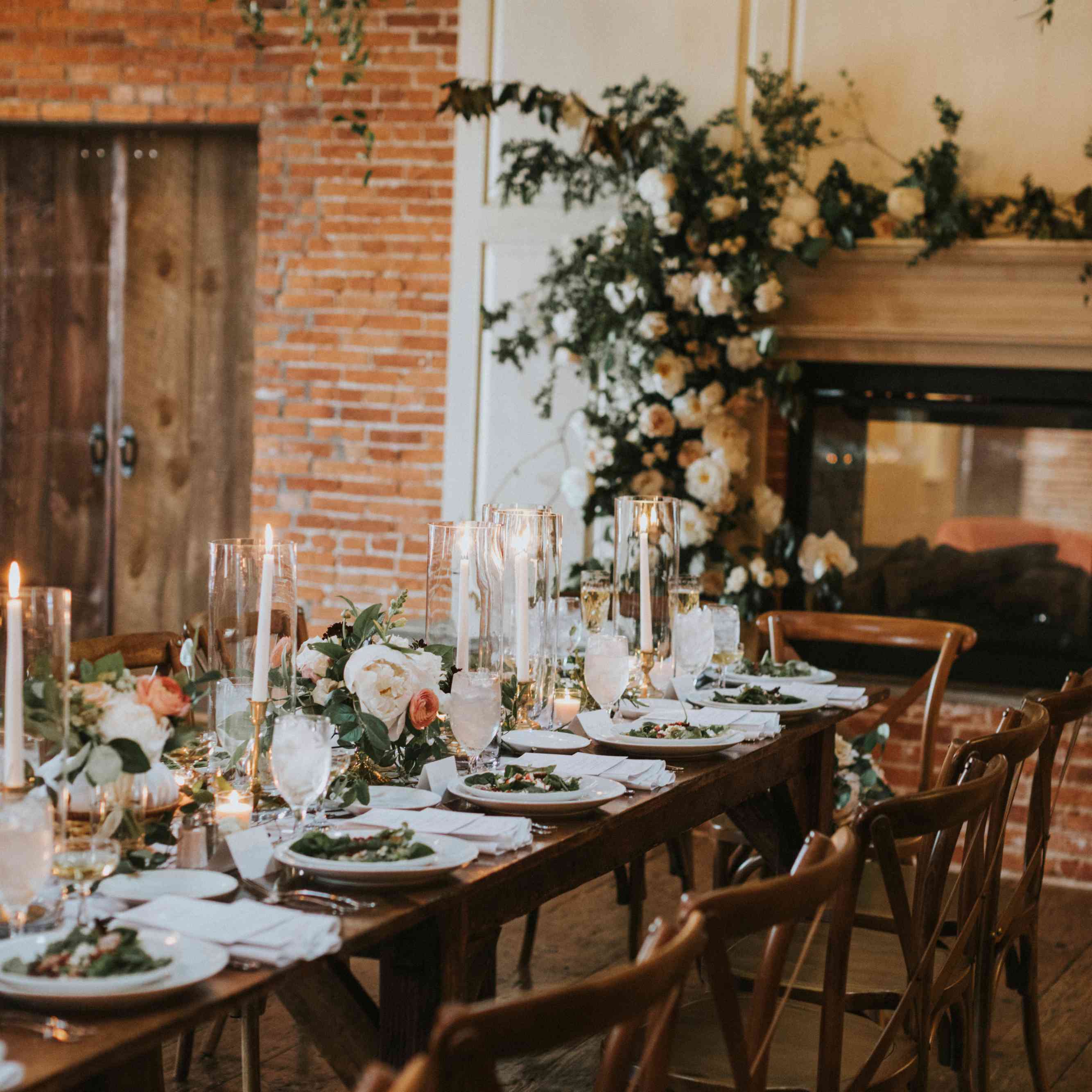 浪漫的婚礼招待会