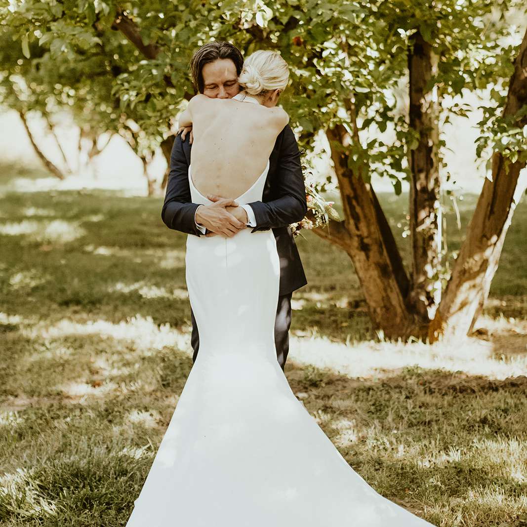 新婚的新娘和新郎