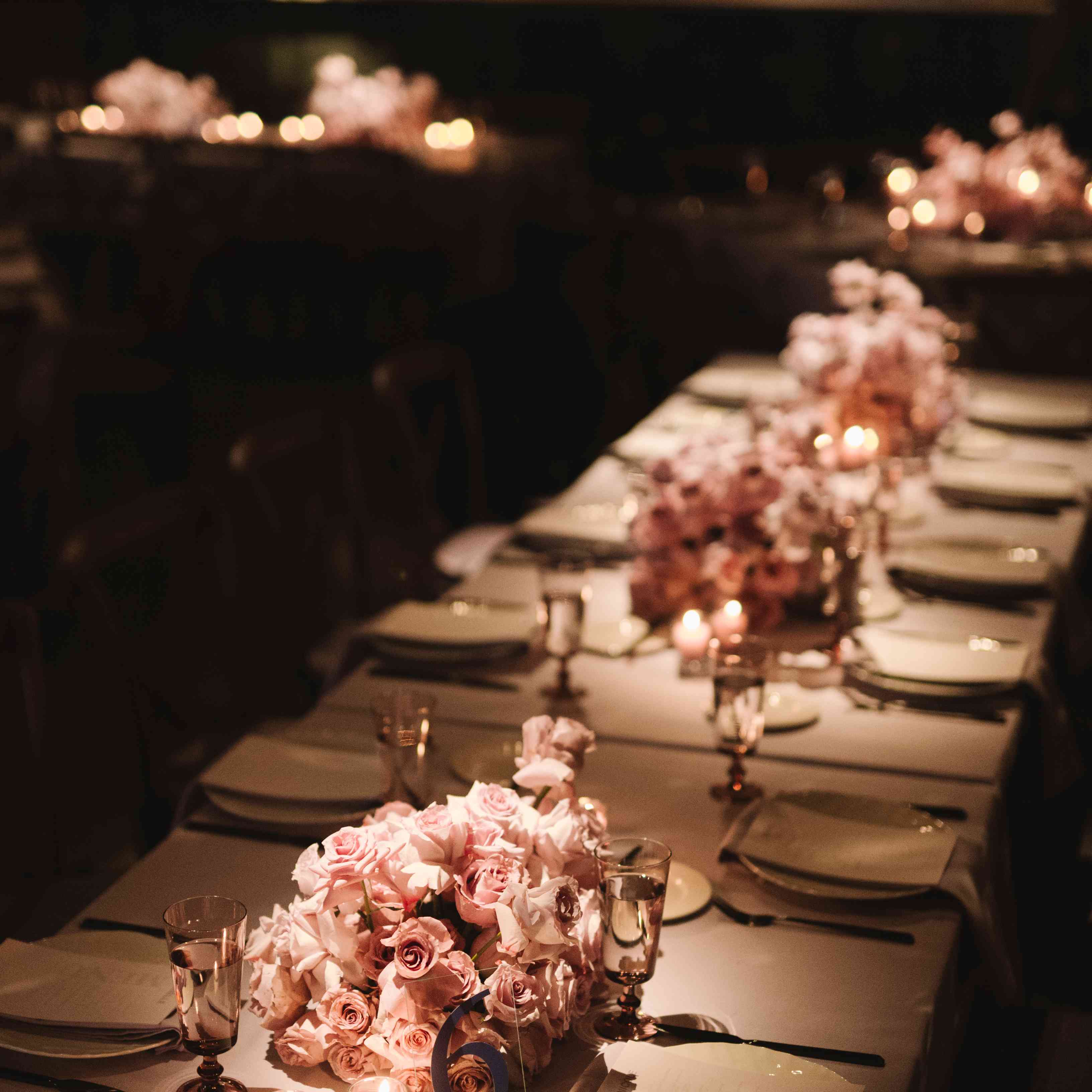 粉红玫瑰中心焦点