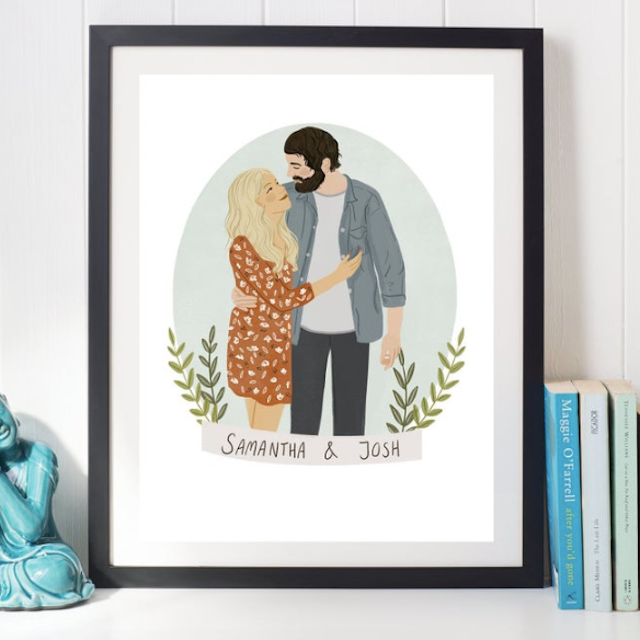 自定义夫妇插图