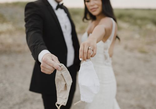 covid婚礼夫妇