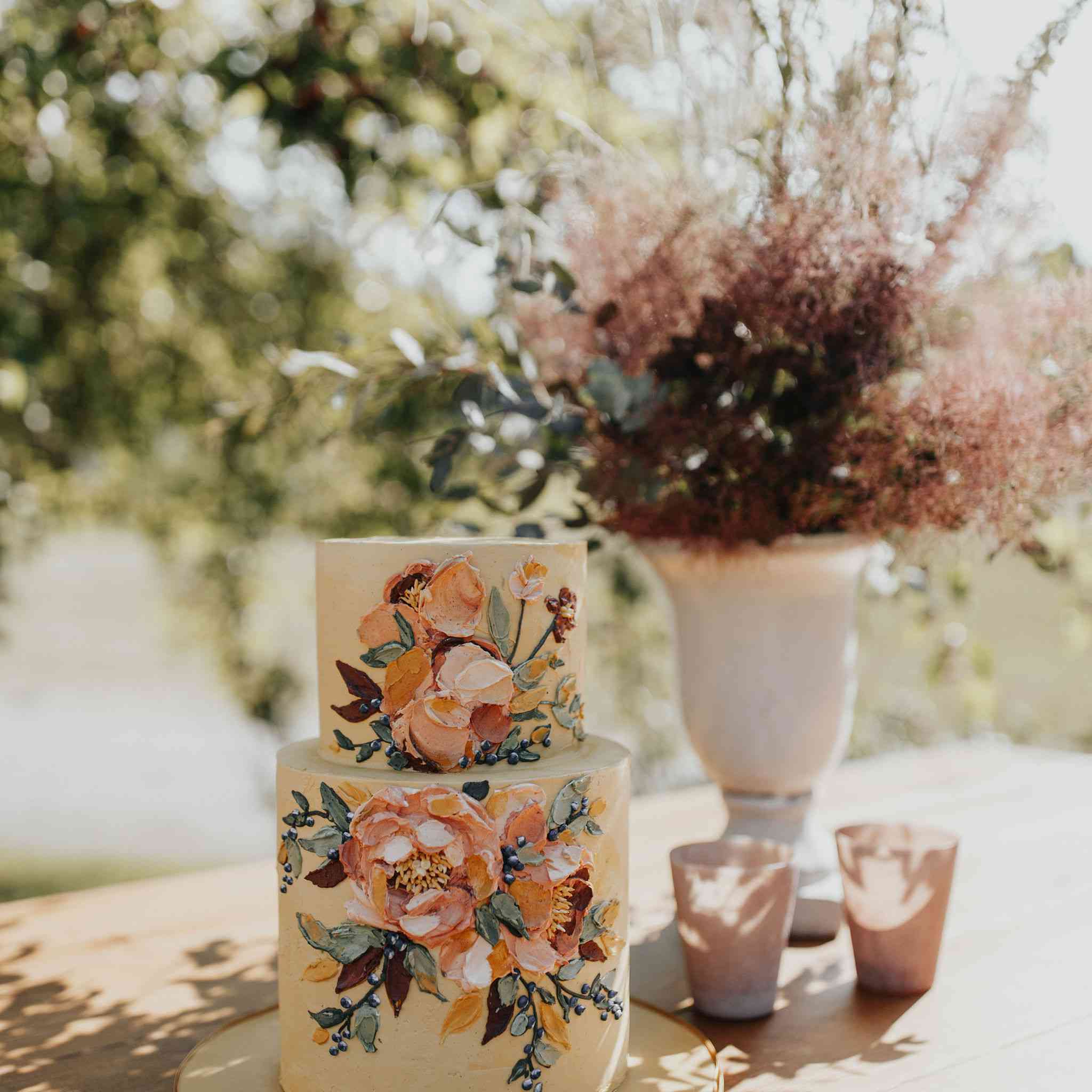 Buttercream调色板蛋糕