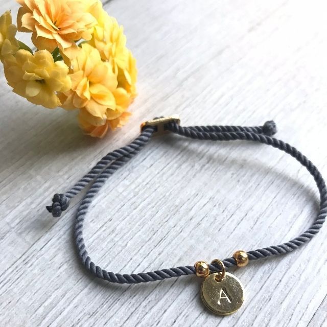 InitialJewelryGifts棉花绳手链