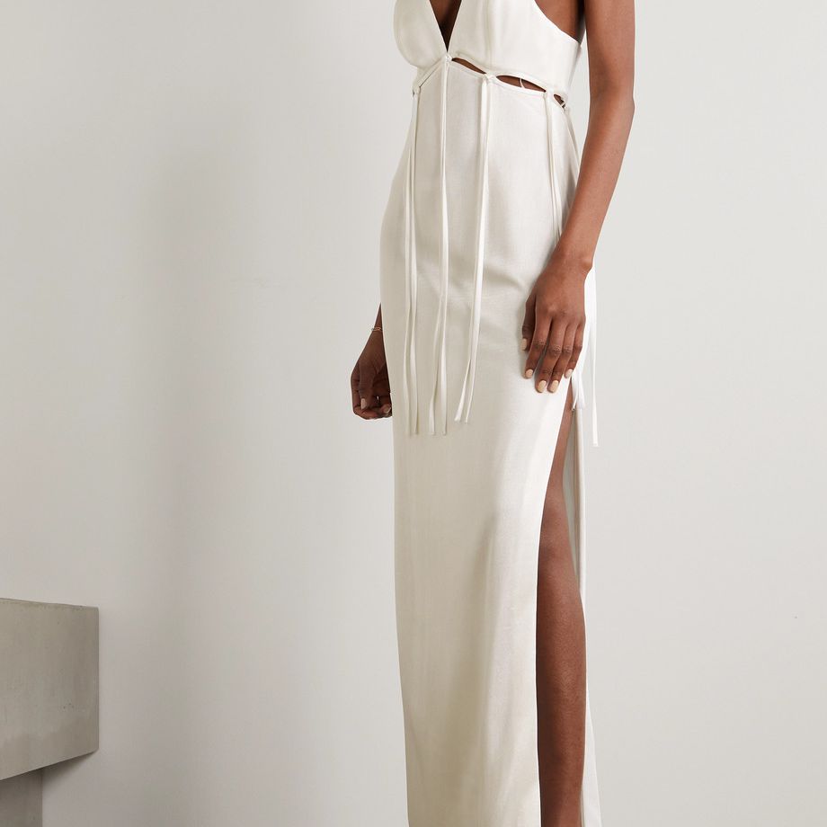 意大利面带式连衣裙