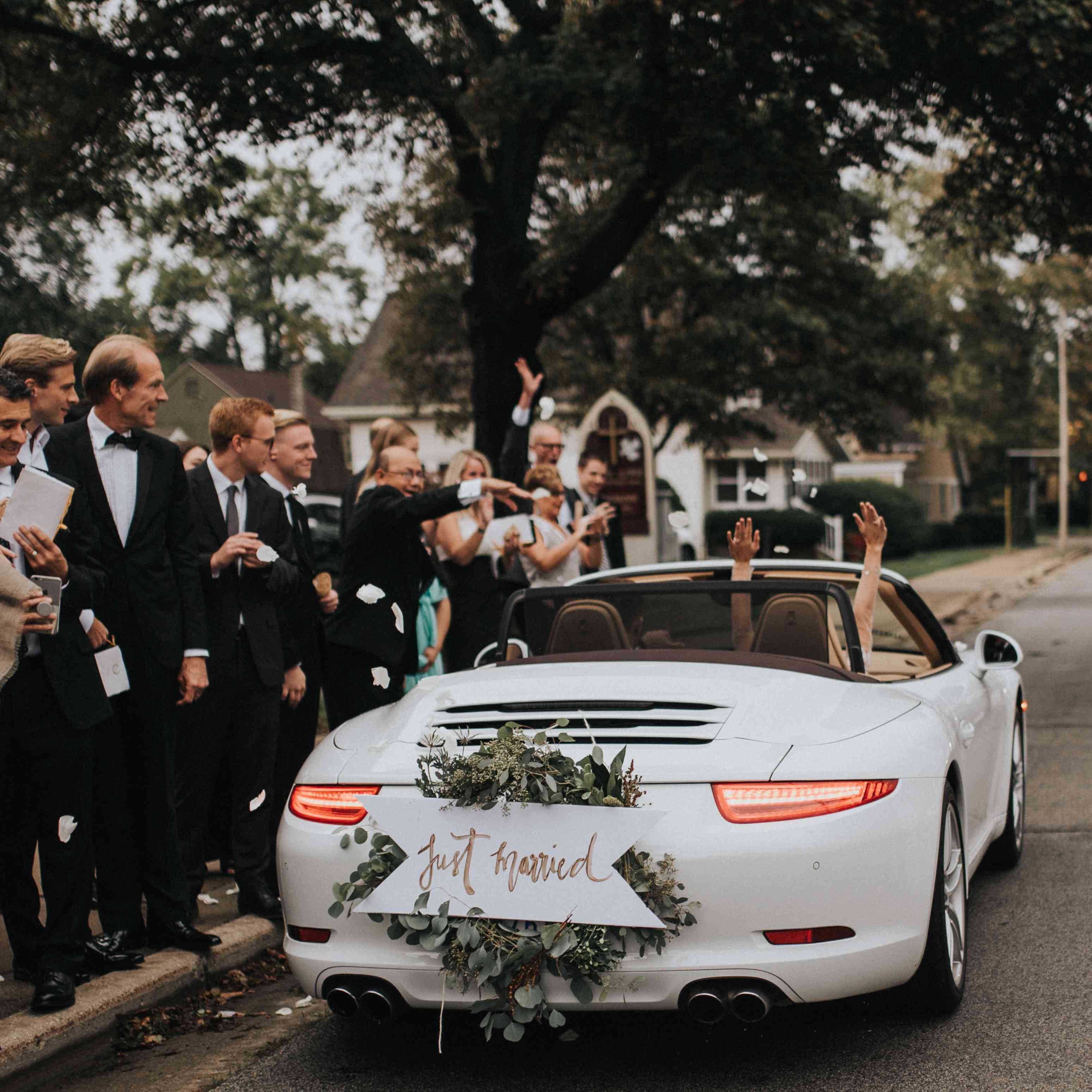 个性化婚礼密歇根州，私家车