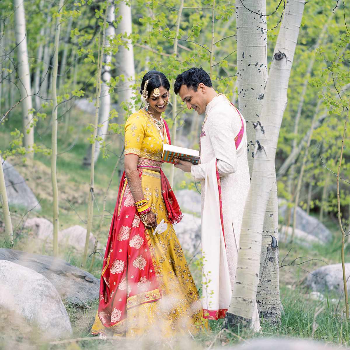 新郎给新娘朗读