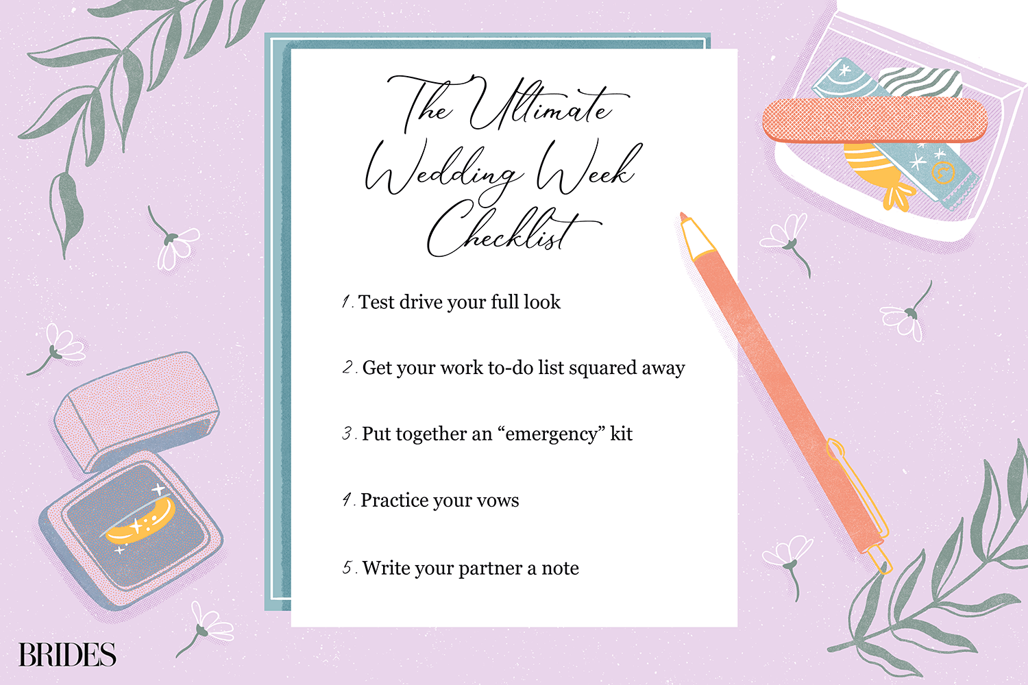 新娘的终极结婚周清单