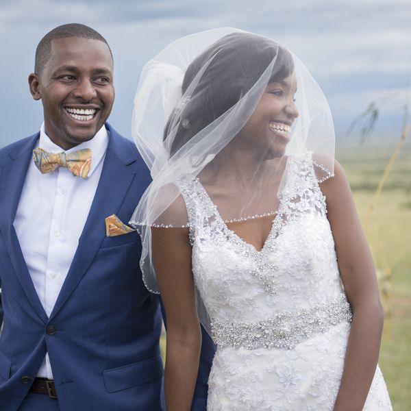 婚礼后的新婚夫妇