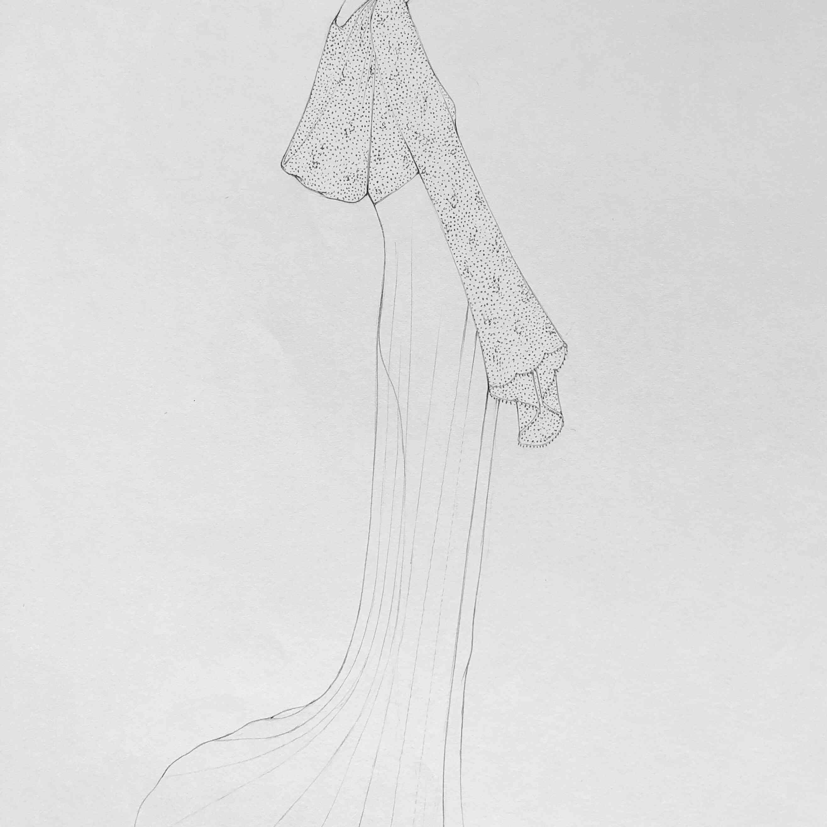 萨凡纳·米勒2020年秋季婚纱时装周草图