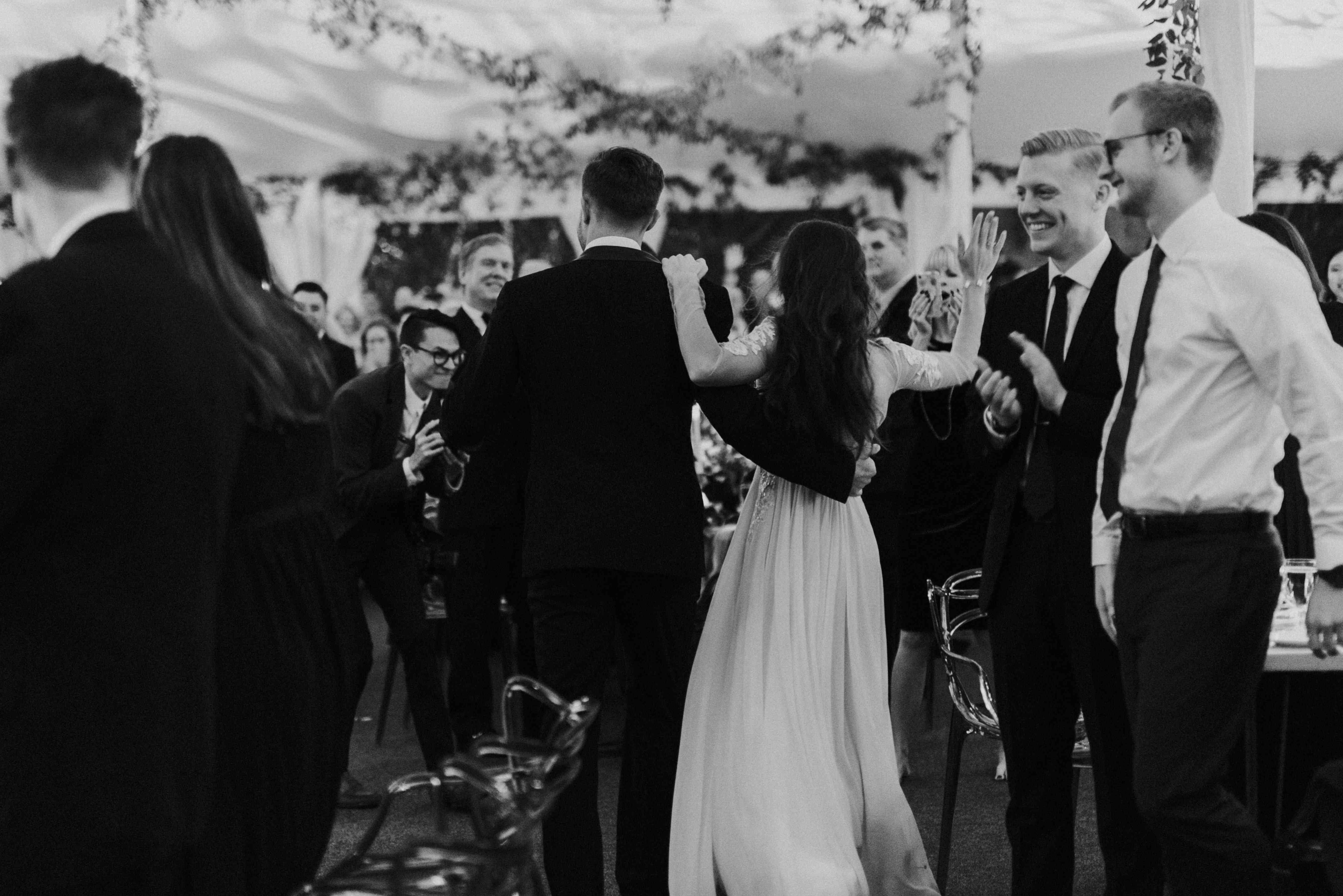 个性化的密歇根婚礼，接待入口