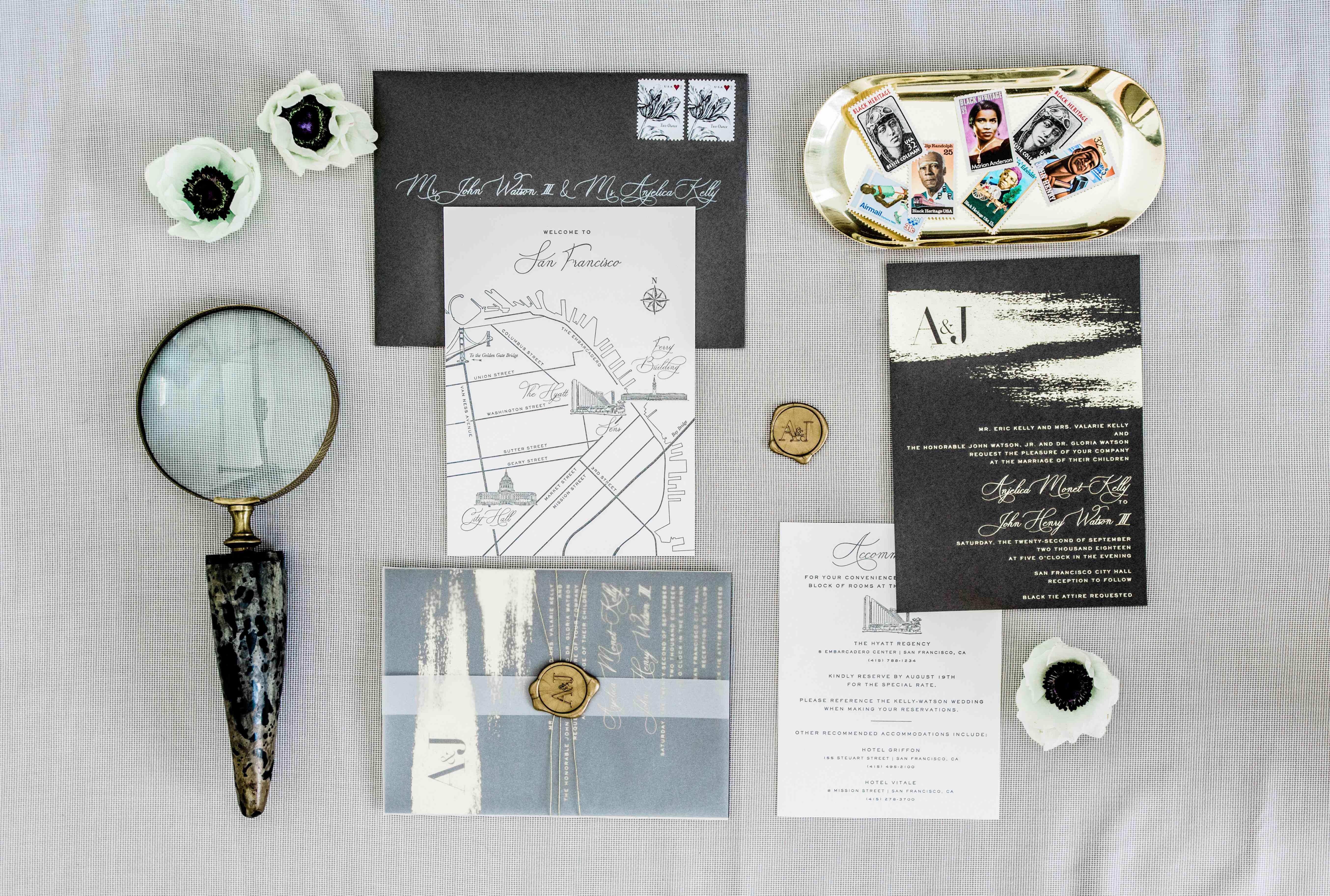旧金山婚礼请柬