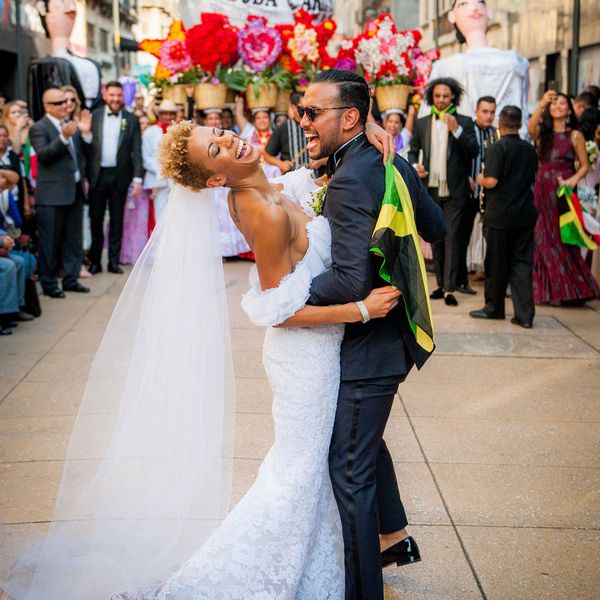 新娘和新郎在墨西哥城