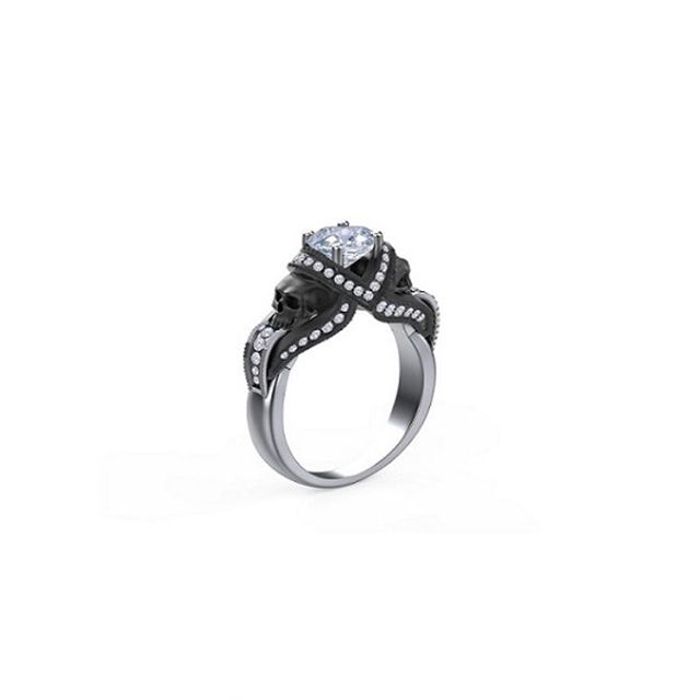 gothic engagement ring