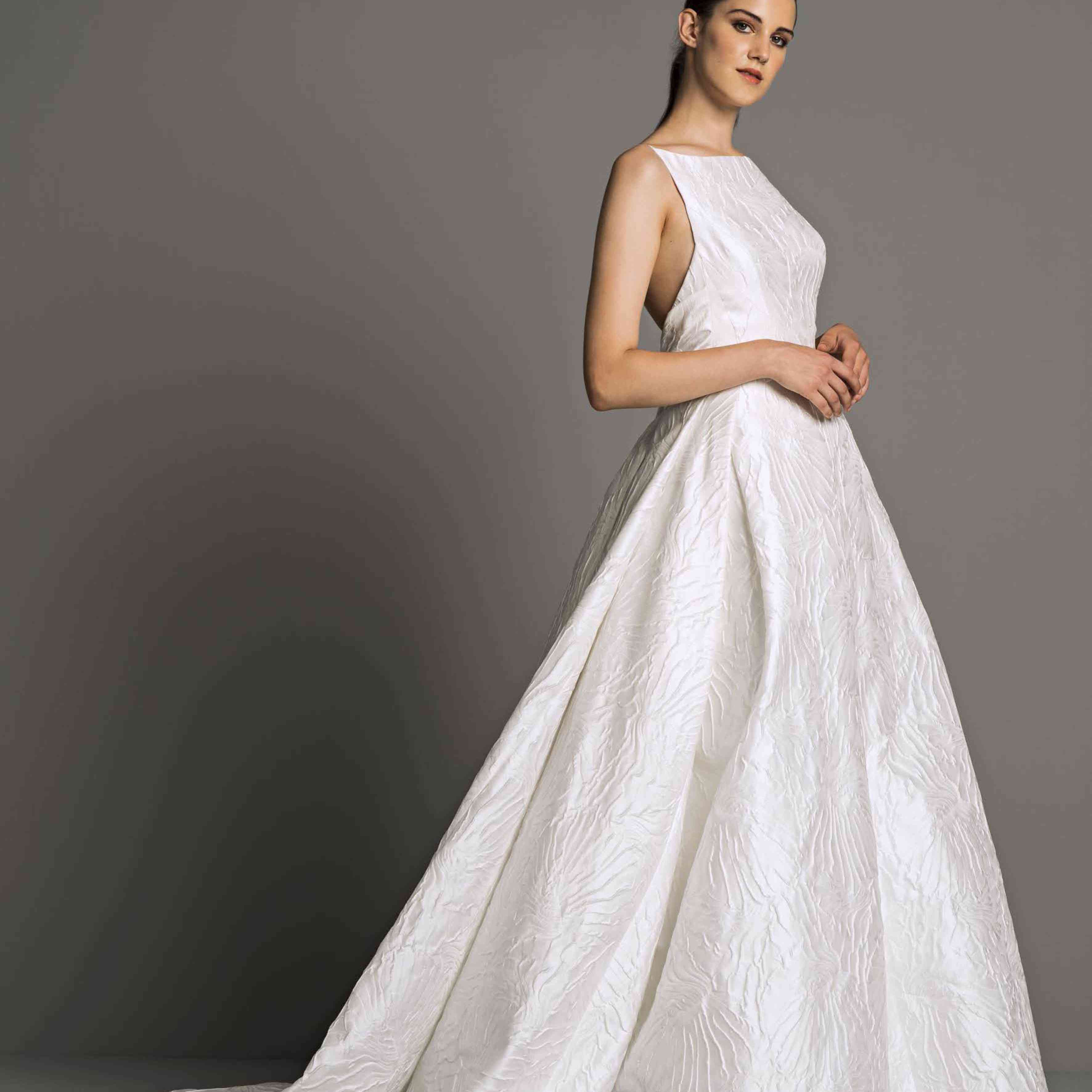 高领丝绸长礼服型号