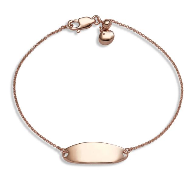 Nura微小椭圆形钢板手链