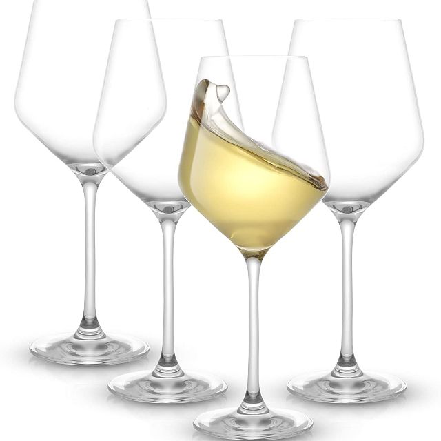 JoyJolt Layla白葡萄酒杯，一套4个