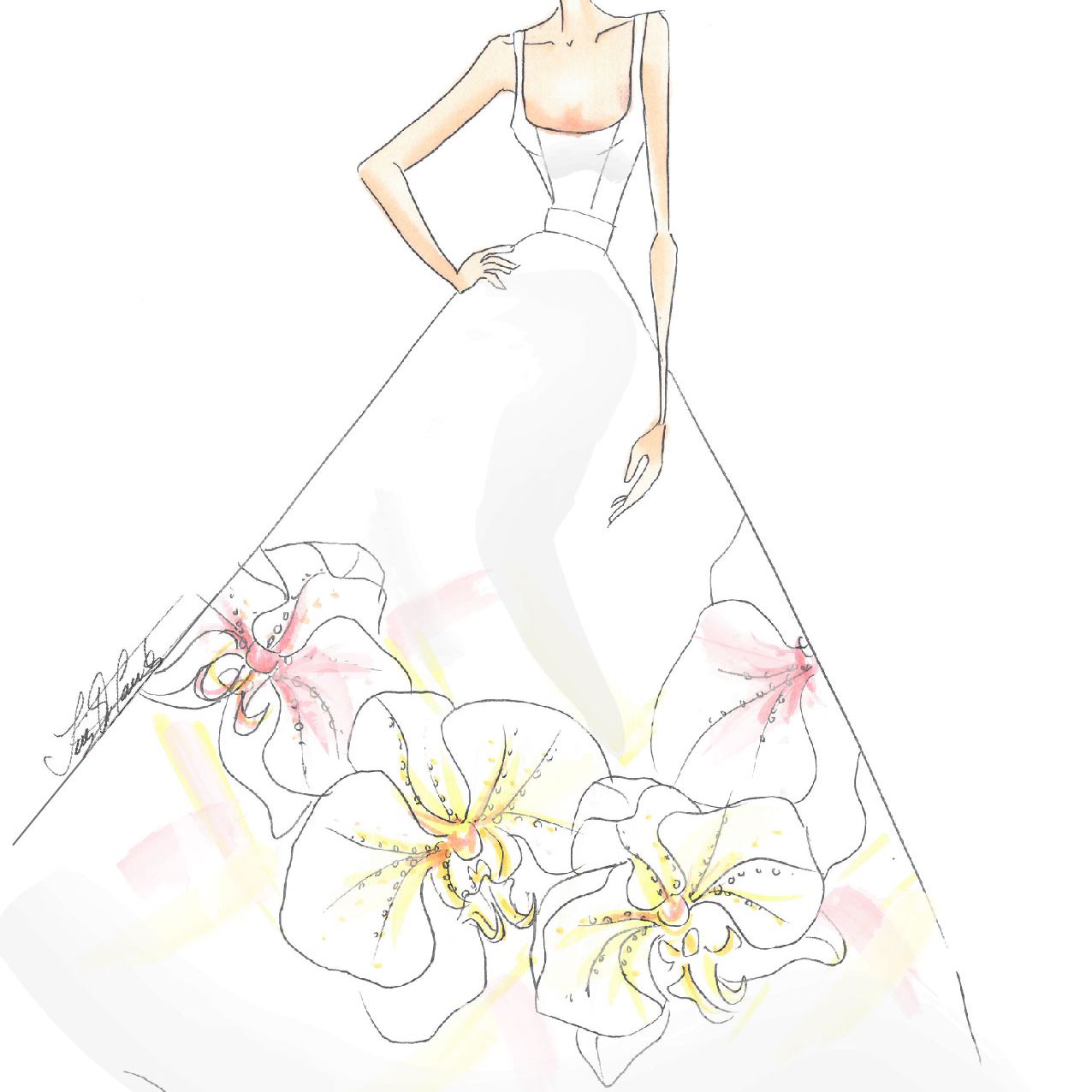 Ines Di Santo素描＂class=