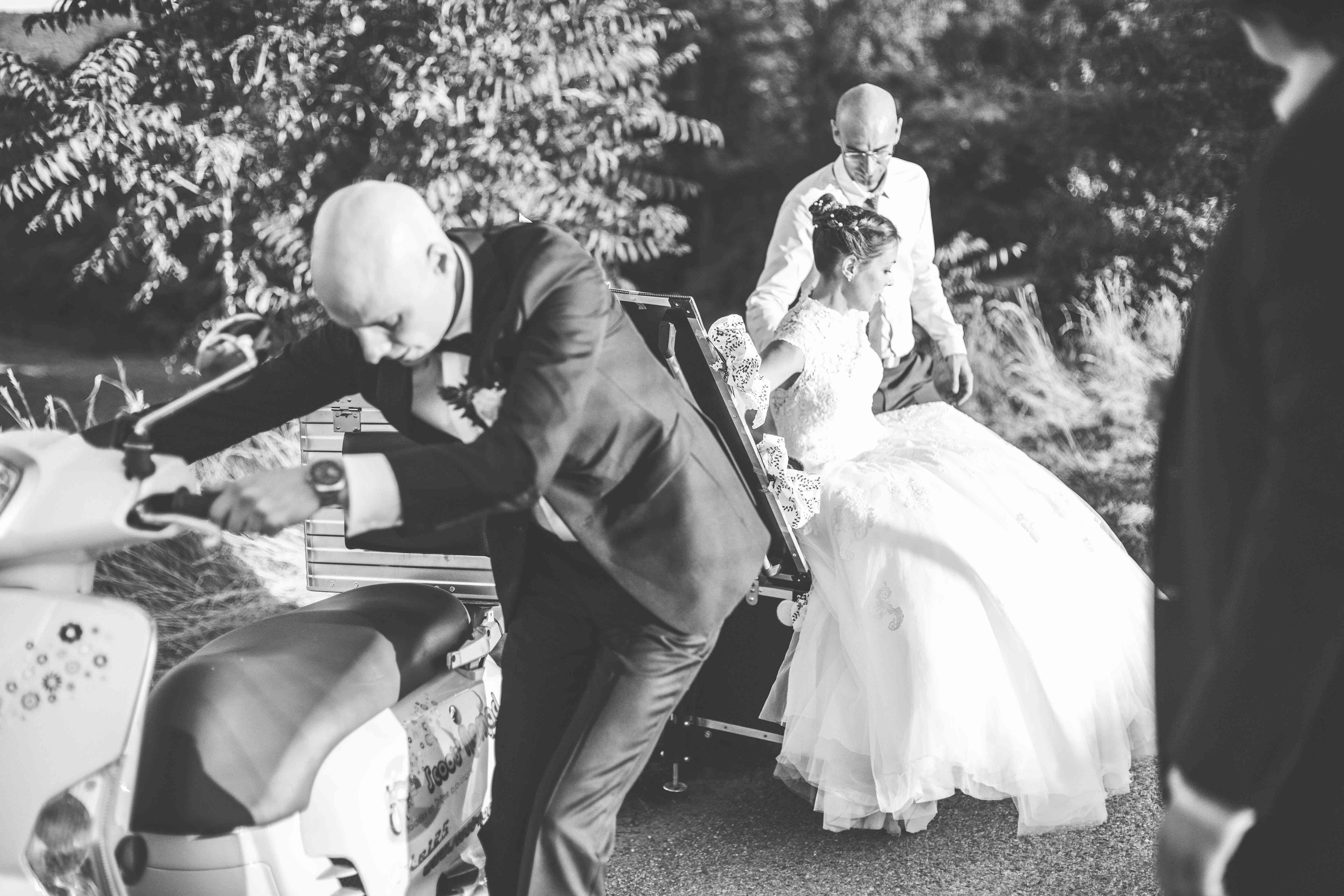 新娘和新郎的到来