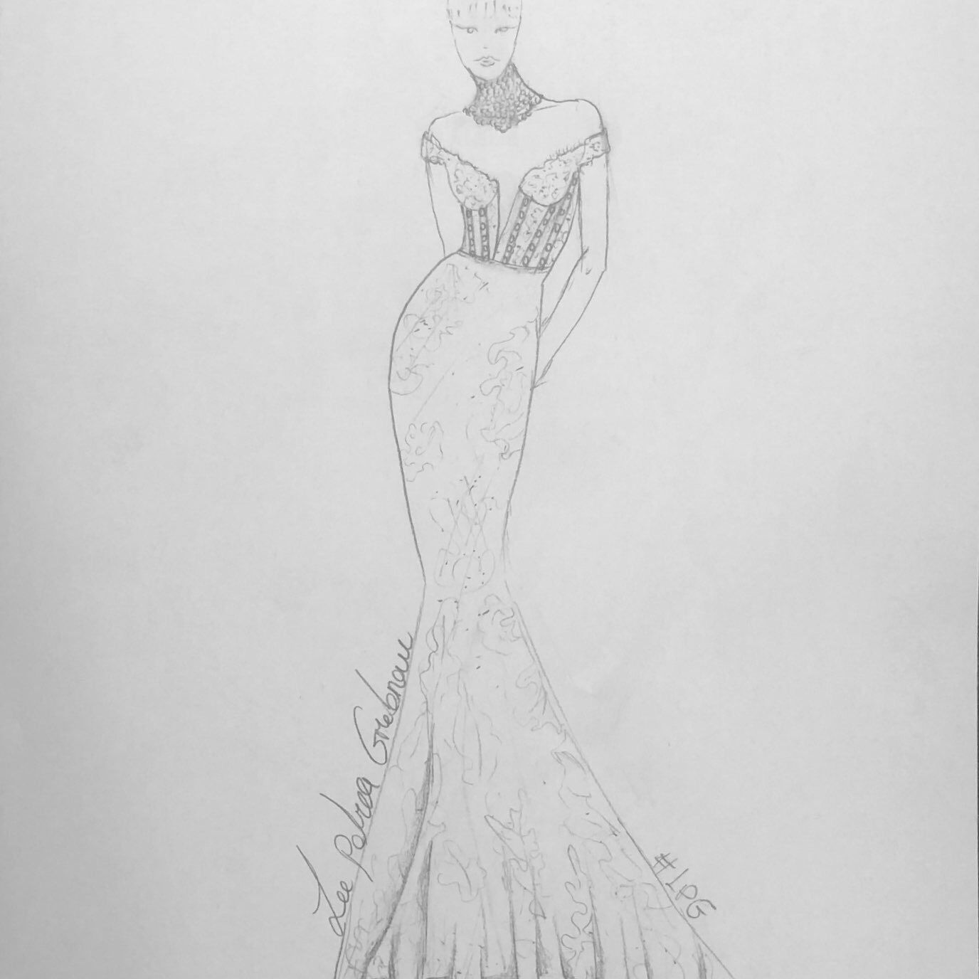 李·佩特拉·格雷贝诺2020年秋季婚纱时装周草图