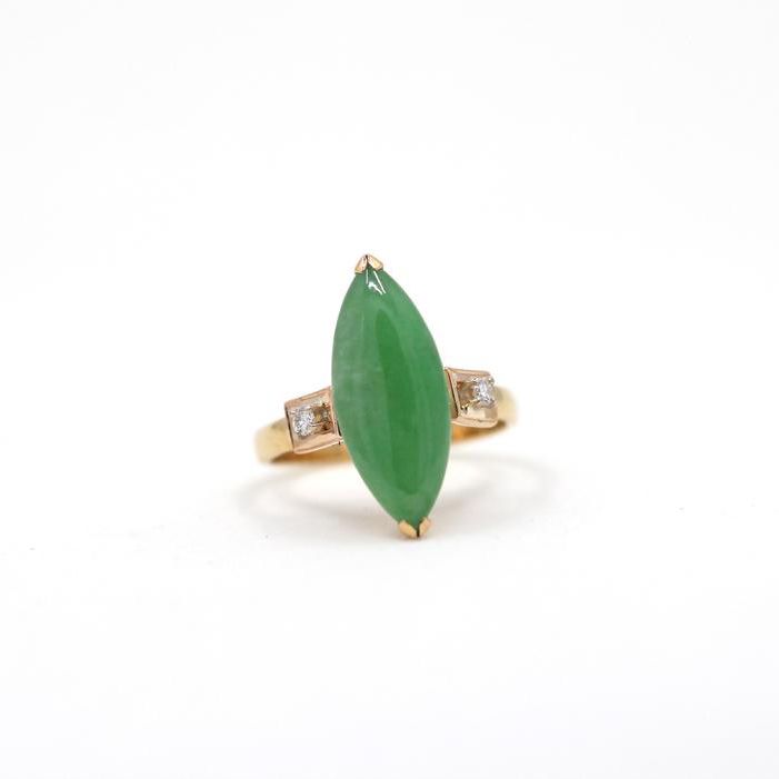 复古翡翠订婚戒指188bet官网88bet官网