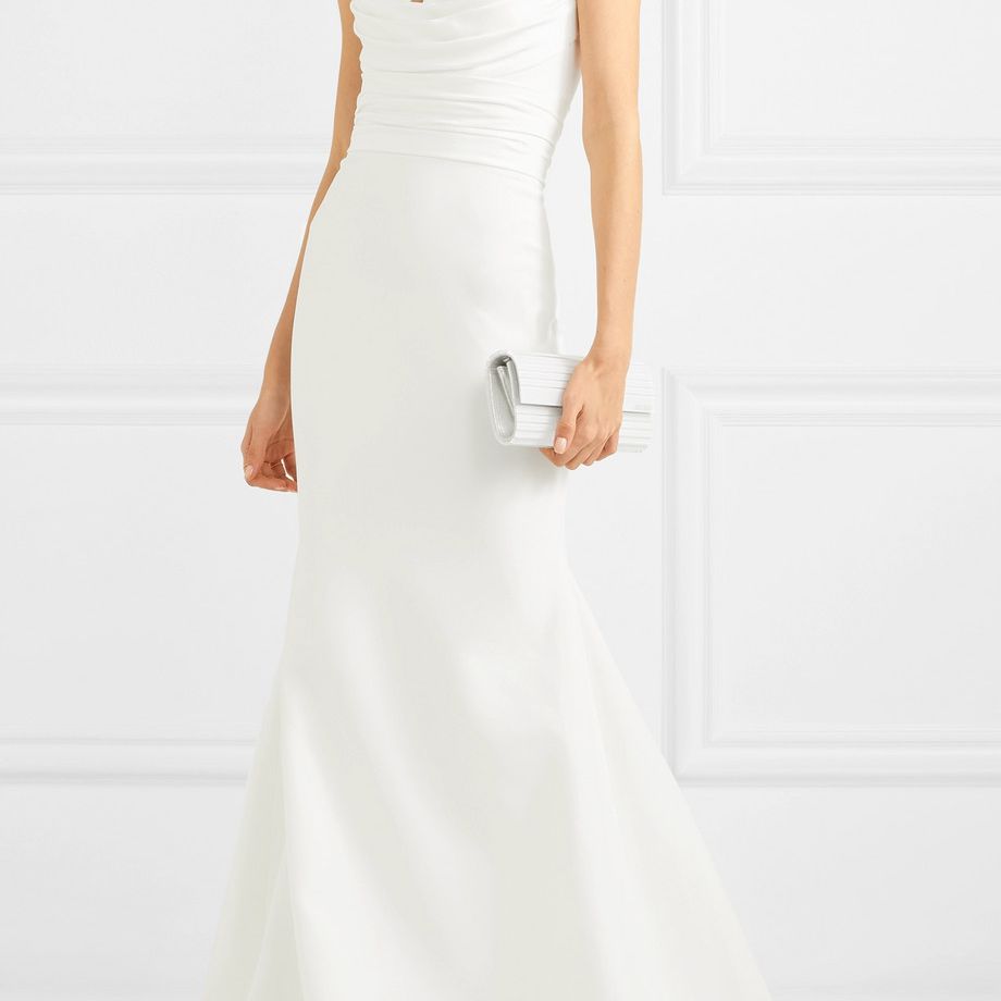 亚历克斯·佩里劳拉无肩带绉纱礼服2900美元