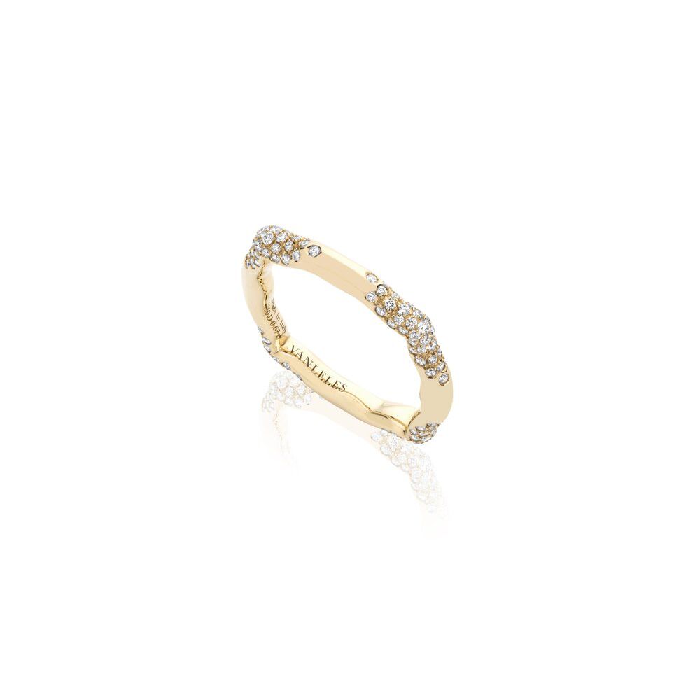 Vanleles The Nile Yellow Gold Demi Pave Ring, 5,097.20美元