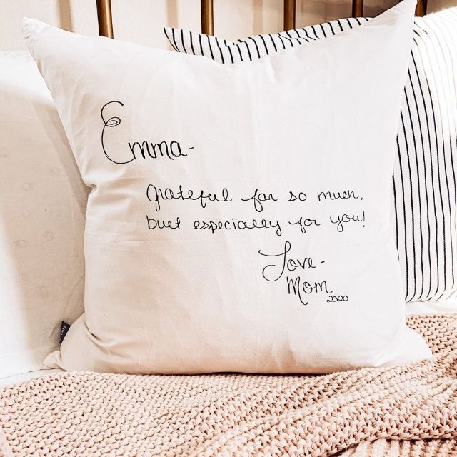 个性化手写扔枕套