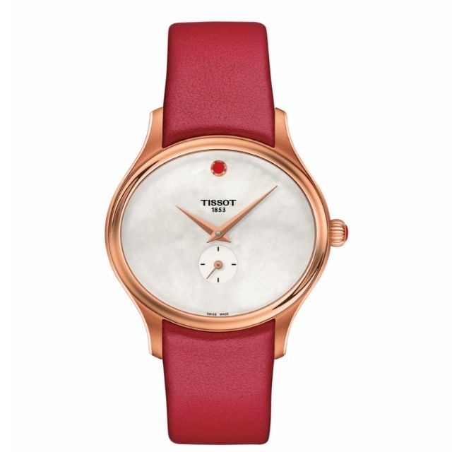 Tissot Bella Ora皮革表带手表