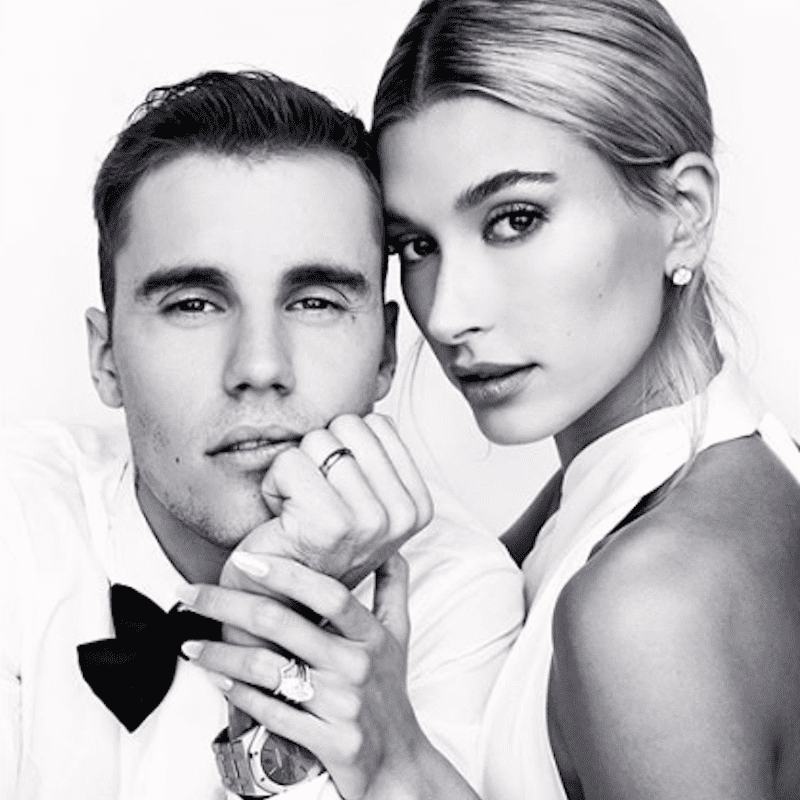 贾斯汀·比伯和海莉·鲍德温