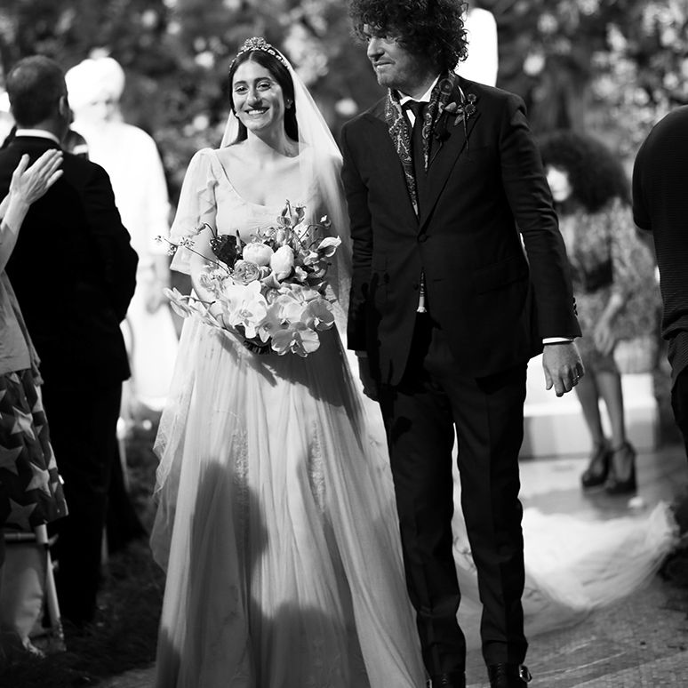 新娘和新郎出口