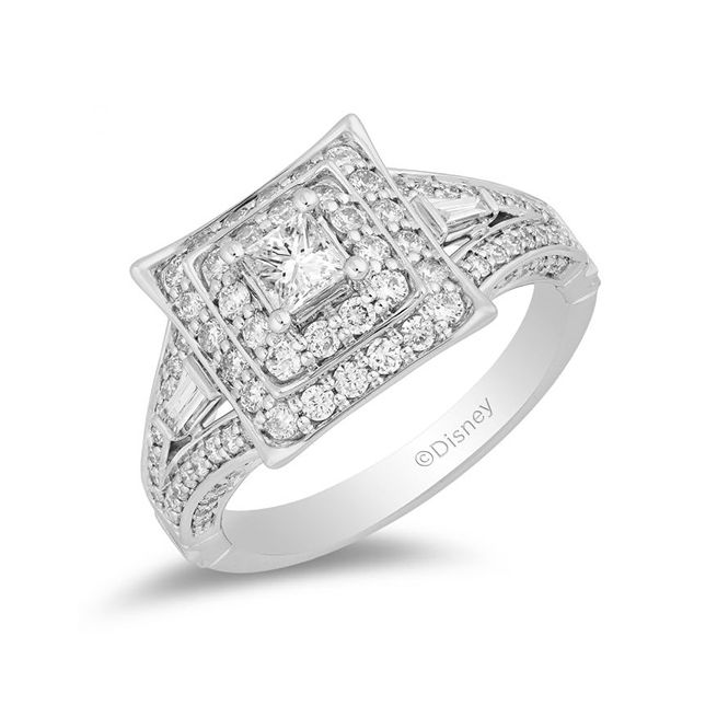 魔法迪斯尼拱顶花木兰钻石双框订婚戒指188bet官网88bet官网