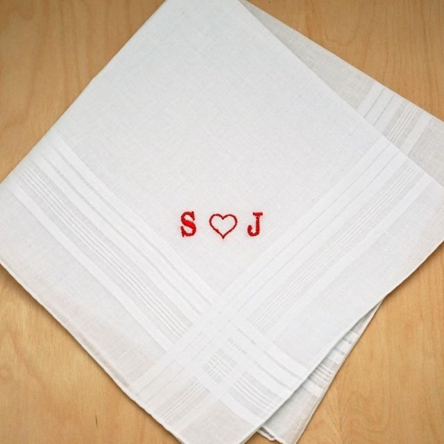 Bumblebee亚麻布男士组合室的心脏手帕