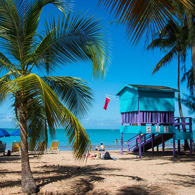 加勒比海的度假胜地