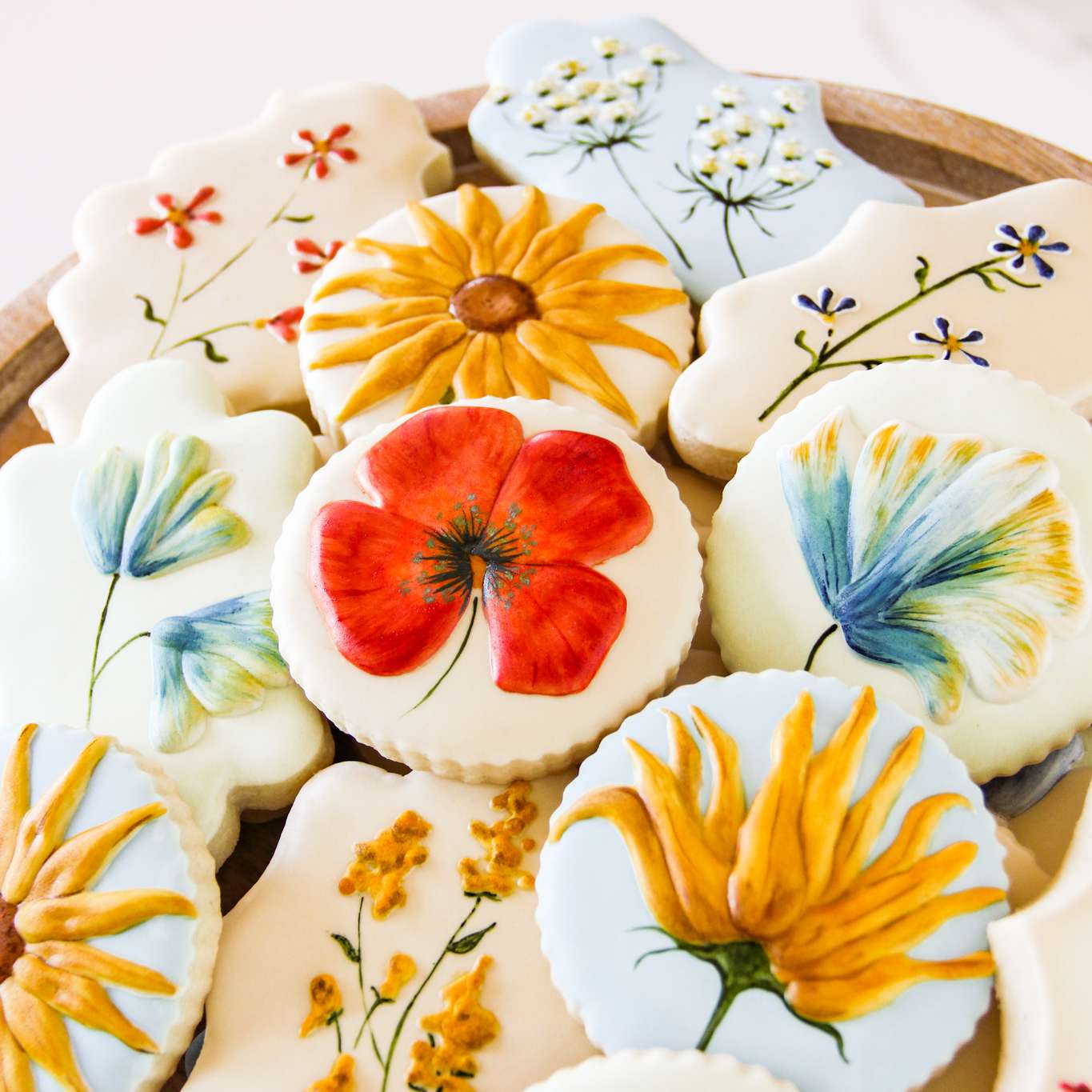 花卉饼干