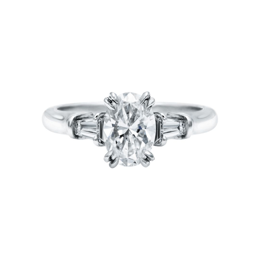 Harry Winston Oval-Shaped Diamond Engagement Ring