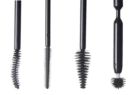 四种不同的睫毛膏刷子