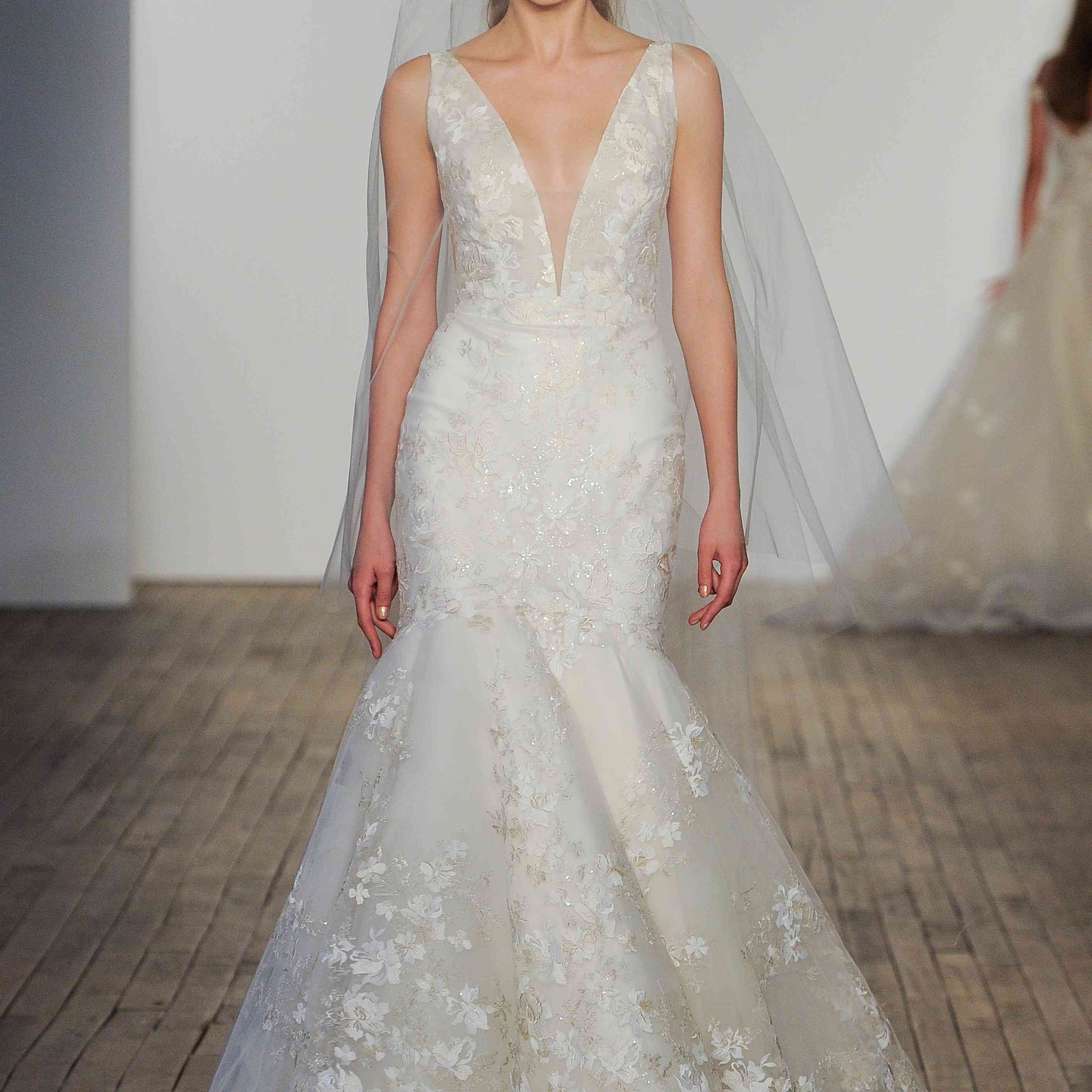 eavan暴跌美人鱼婚纱